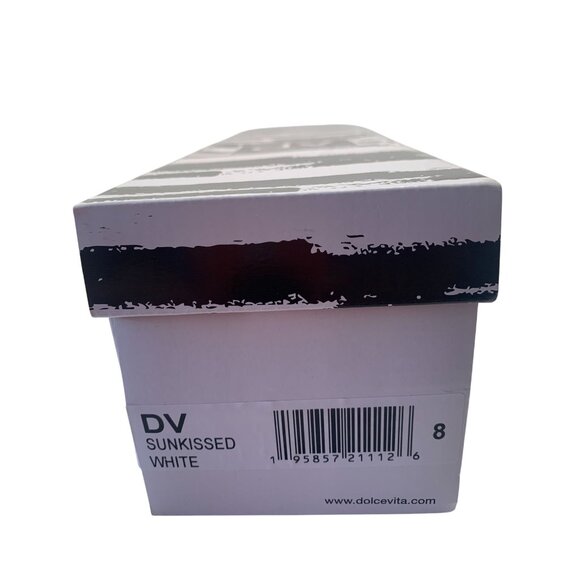 Dv Dolce Vita Sunkissed White Sandals Studded Jelly Size 8 - Picture 4 of 4